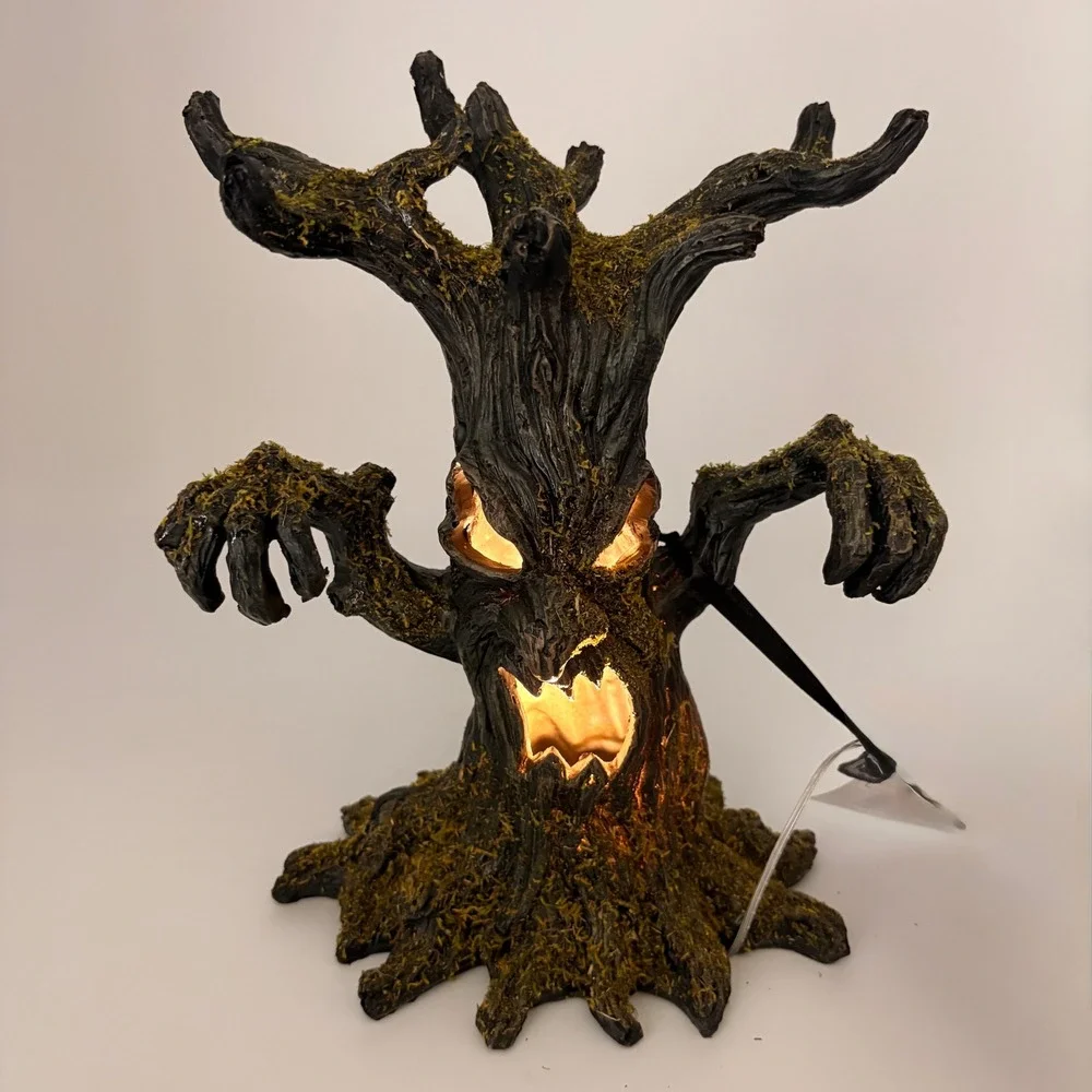 Well Dressed Home Spooky Haunted Tree LED Light Up Decor with Sound Halloween